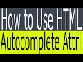 How to Use autocomplete Attribute HTML - What is autocomplete Attribute Why We Use
