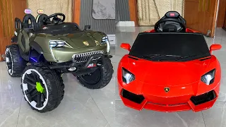 RC Shark Jeep Vs RC Lamborghini Car Unboxing & Testing | Remote Control Ride on Car🔥🔥