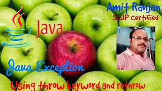 Java Exception Handling using throw keyword and re-throw