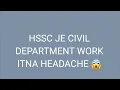 Download Lagu HSSC JE civil work profile of different departments and choice filling