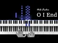 Nils Frahm - O I End | Piano tutorial