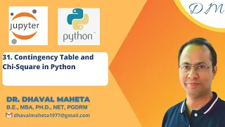 31 Cross Tabulation and Chi-square in Python Dr Dhaval Maheta