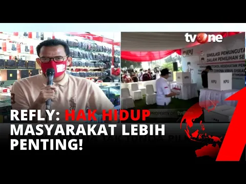 Istana Tak Tunda Pilkada, Refly Harun: Hak Hidup Masyarakat Lebih Penting | tvOne