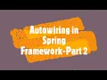 Autowiring In Spring Using Autowired Annotation