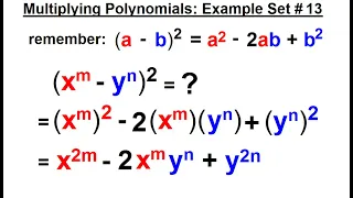Algebra - Ch 5 Polynomials 31 of 31 Multiplying Polynomials Example Set