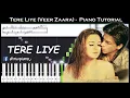 Download Lagu ♫ TERE LIYE (Veer Zaara) || 🎹 Piano Tutorial + Sheet Music (with English Notes) + MIDI