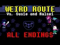 Vs Susie and Ralsei Route Battle Fangame ALL ENDINGS