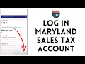 How to Login to Maryland Sales Tax Account 2024 Sign In to Maryland Sales Tax Account