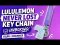 Lululemon Never Lost Keychain Dark Lavender