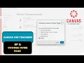 Canvas LMS Tutorial for Beginners Setting A Course Home Page Ep 2