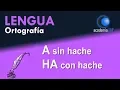 A or HA - When to write A without an h and HA with an h