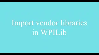 FRC Java Tutorial - Getting Started on WPILib