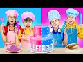 Lagu Left Or Right? Baby Doll \u0026 Friends Make Cake Challenge - Funny Stories About Baby Doll Family