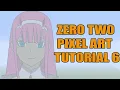 Minecraft Zero Two Pixel Art Tutorial 6 Darling In The Franx