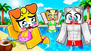 Fuí a una FIESTA EN LA PISCINA de SOLO CHICAS en Minecraft! 😍🔥
