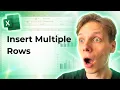 How to Insert Multiple Rows in Excel 2026 Easy Guide