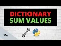 Adding up values in a Python dictionary