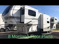 Tour of 8 Montana floor plans in one - Luxury 5th wheel RV