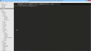 02 Codeigniter 3 - Create controller view and define default controller