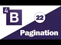 22 - Bootstrap 4 Tutorial Components Pagination