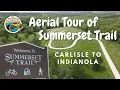 AERIAL TOUR OF SUMMERSET TRAIL Carlisle to Indianola with points of interest along the way