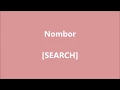 SEARCH - Nombor - Lirik / Lyrics On Screen
