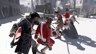Assassin's Creed 3 Remastered Master Templar Winter Season Exploration & High Action