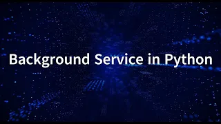 White Belt - Background Service in Python