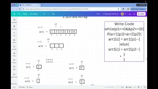 Two Pointers Merge Sorted Array LeetCode 88