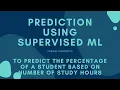 Predict the Percentage of an Student Score using Linear Regression
