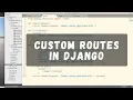 Python Django Basics - Routing