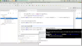 16 Java advanced StrinBuffer ensureCapacity