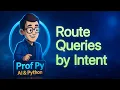 Query Intent Classification for Search Route Txn