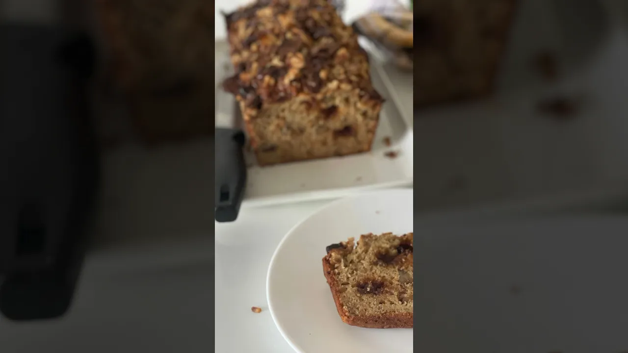 Whisk, Mix, and Bake:Creating Banana Streusel Bread! #shorts (Detailed Recipe in the Pinned Comment)