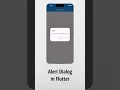 Alert Dialog in flutter