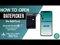 How to open Datepicker dialog on edittext in android studio kotlin 2024 JellyFish Tutorial