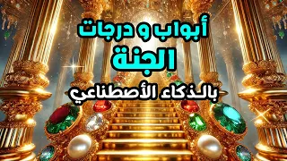 ابواب الجنة ودرجاتها بالذكاء الاصطناعي كما وصفها الاسلام من القرآن و السنة 