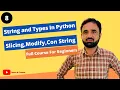 Python Strings and Their Types How to Use Strings in Python Python Tutorial for Beginners - L