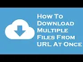 how to download bulk images from url