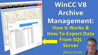 WinCC V8 Archive Management Exporting Data from SQL Server