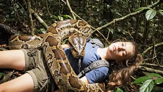 the female student was eventually eaten by the big snake snake island python