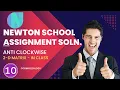 Newton school Anti clockwise Newton school assignment answer Java 2d array questions