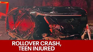 Delafield rollover crash teen injured FOX6 News Milwaukee