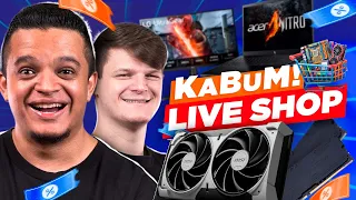 LIVE SHOP + PROMOÇÕES E CUPONS no MAIOR SITE de TECNOLOGIA E GAMES do BRASIL! 🔥🔥 #kabum