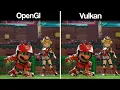 Yuzu Emulator Mario Striders Battle League Opengl vs Vulkan RTX 3070