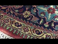 Blue and Red Very Fine Sarouk Large Oriental Round Rug 8 2X8 2 - W 735