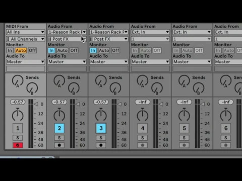 Download MP3 Reason Rack Plugin to Ableton Live Audio Channels for Mixing