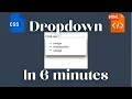 Learn CSS dropdown menus in 6 minutes