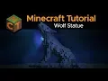 How to Build a Howling Wolf Statue in Minecraft