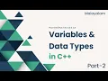 Variables and Datatypes C Programming Malayalam Tutorial Complete for Beginners Part 2